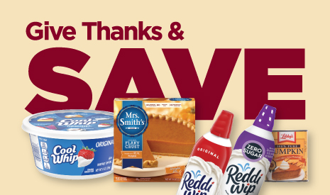 Give Thanks and Save on Desserts