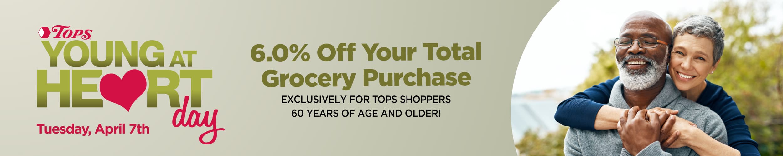 Young at Heart is Tuesday April 7th