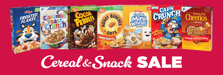 Snack and Cereal Sale