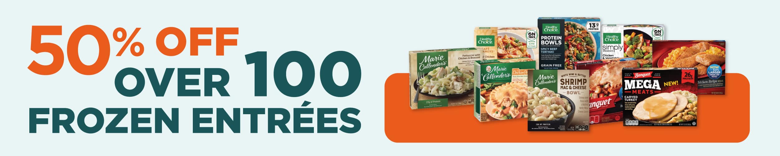 50% off Frozen Foods