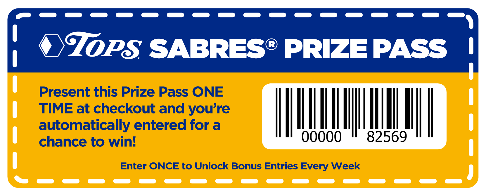 Tops Sabres Prize Pass