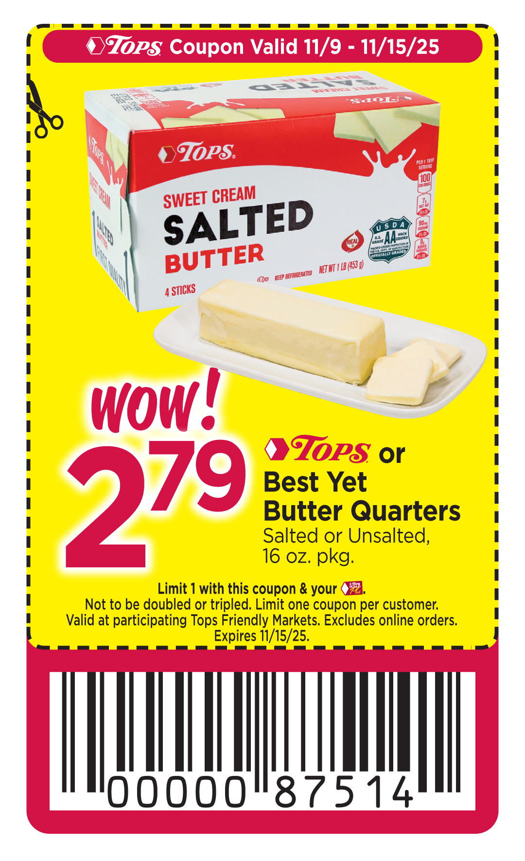 Super Coupon for Butter