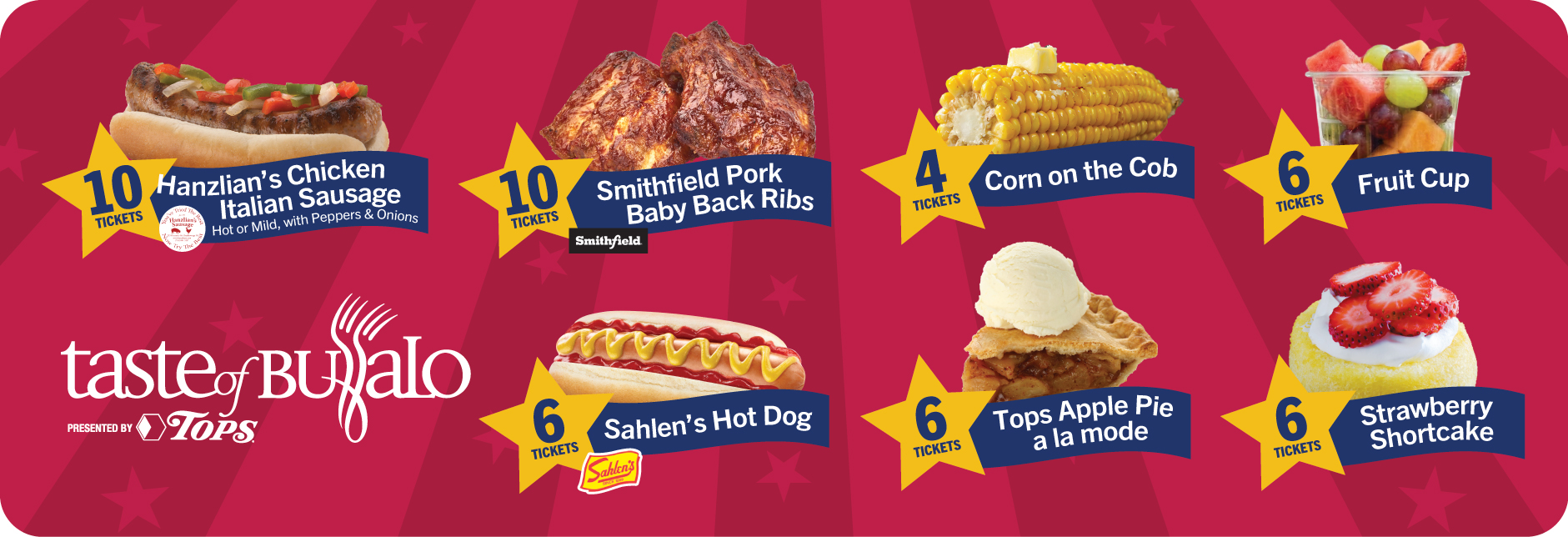 Tops Food Tent Menu
