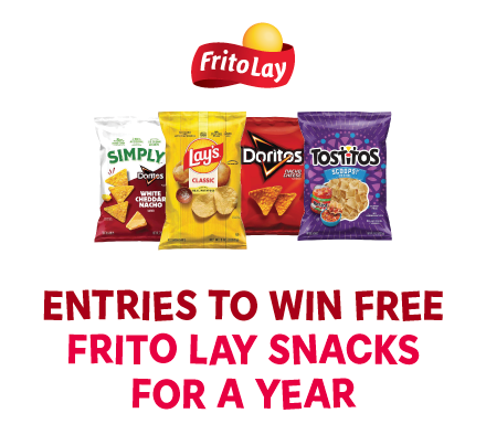 Entries to Win Free Frito Lay Snacks for a Year